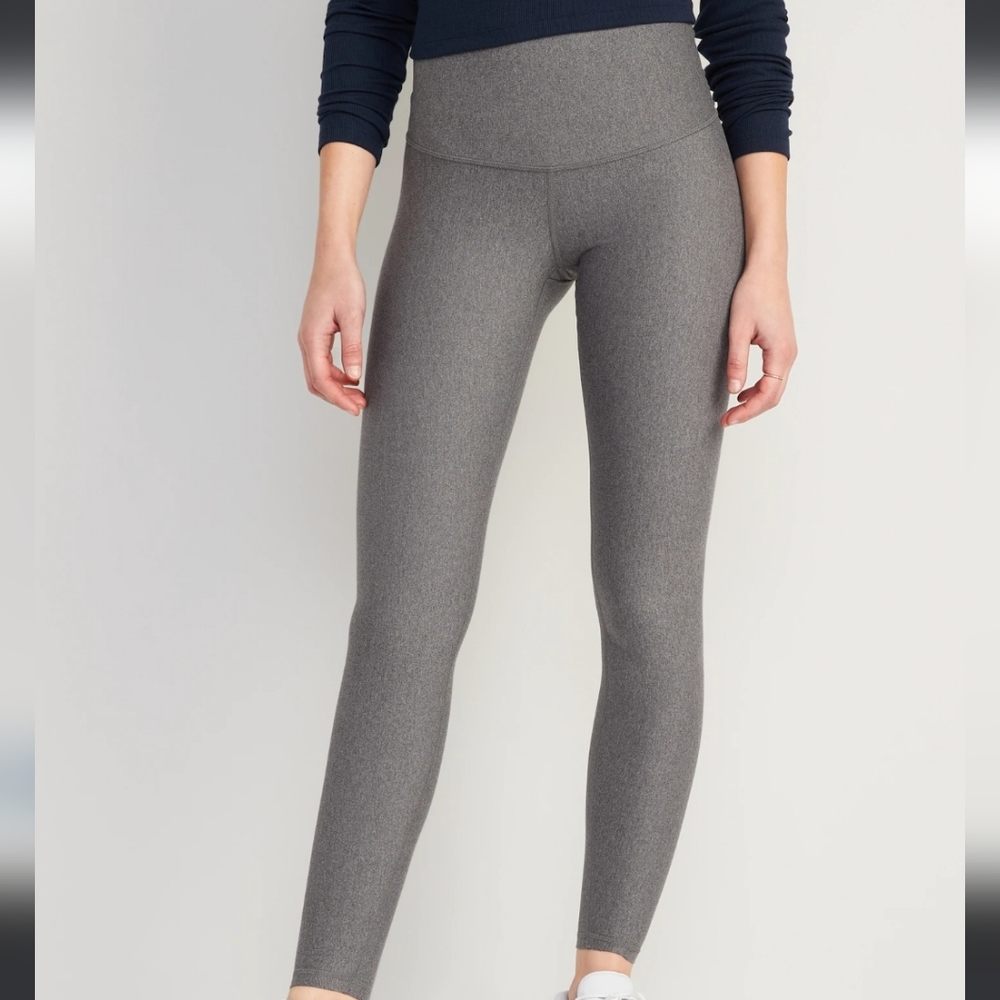 Old Navy high waisted power soft gray leggings size large